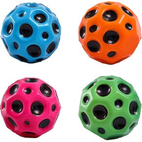 كرة الفضاء القمرية النطاطة للغاية للأطفال، 4 عبوات من كرات المجرة الحسية للتدريب للعب في الأماكن المغلقة والمفتوحة، سهلة الإمساك والالتقاط in Kuwait