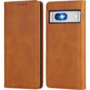 Ｈａｖａｙａ for Google Pixel 7 Case Wallet with Card Holder,for Pixel 7 Phone case for Women,for Google 7 flip Cover with Credit Card Slots - Light Blue and Dark Blue