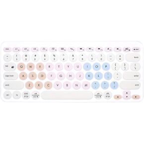 English Silicone Keyboard Cover Compatible for Logitech K380 Multi-Device Bluetooth Keyboard,Princess