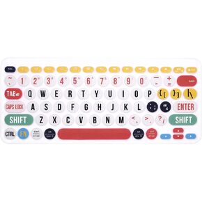 English Silicone Keyboard Cover Compatible for Logitech K380 Multi-Device Bluetooth Keyboard,Princess