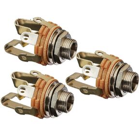 Switchcraft Type 12B (Pack of 3) Stereo 3-Conductor Input Jack, 1/4", Double Open Circuit,Made in USA