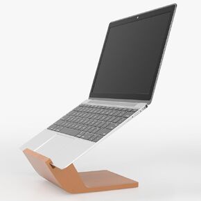 Laptop Stand for Desk, Ergonomic Computer Stand Portable Laptop Riser, Wooden Laptop Holder Compatible MacBook Dell Lenovo Surface HP 10-15.6" Notebook, Wood