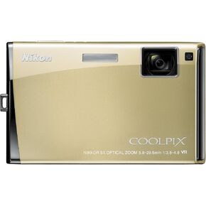 Nikon Coolpix S60 10MP Digital Camera with 5x Optical Vibration Reduction (VR) Zoom (Platinum Bronze)