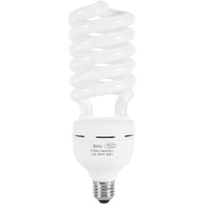 Skytex 1pcs 135W Light Bulb, 5400K Color Temperature CFL Photography Lighting, Daylight Spiral Softbox Lighting Kit Bulb in E27 Socket for Photo, Video and Studio Lights