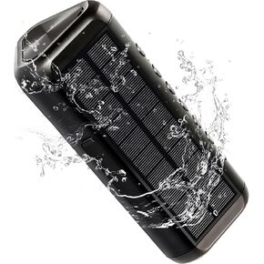 Portable Solar Bluetooth Speaker HD Sound 24W, Wireless USB Rechargeable 5000mAh,IPX6 Waterproof,Up to 50H Playtime,TWS Pairing,BT5.3,Can Charge Cell Phone,for Home/Party/Outdoor/Beach,Cycling,Travel.