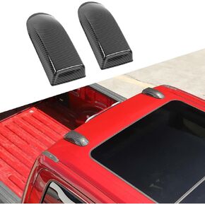 Jimen Compatible with Ford F150 2021-2023, 2PCS Roof Antenna Cover Radio Signal Antenna Decoration Trim Cover (Carbon Fiber)