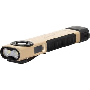 Rechargeable Flashlight Magnetic - Three Light Sources LED Flashlight with Clip Design, Flat Flashlight for Car Repairing/Camping/Emergency