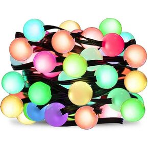 Color Changing LED String Lights, 16.5Ft Smart RGB LED Twinkle String Lights for Bedroom, Globe Fairy Lights USB Plug in with Remote & App for Indoor Outdoor Christmas Party Camping Tree Tent Decor