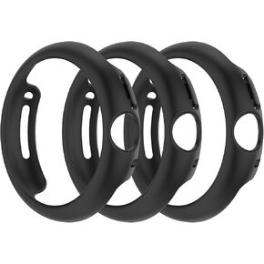 3 Pack Black Watch Case Cover Compatible with Google Pixel Watch 2 Case Protector Protective Case 41mm for Pixel Watch 2 Accessories