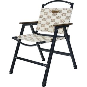 Folding Camping Chair, Lightweight Portable Beach Chairs Armchairs, Printed Canvas Perfect for Festivals, Fishing, Picnic Party, Hiking (2)