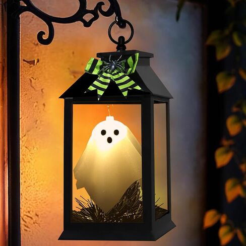 [ Talking & Sound Activated ] Halloween Talking Jack- O- Lantern Pumpkin Decorations with Flickering Flame, Battery Operated Light Up Pumpkins Light Talking Pumpkin for Indoor Outdoor Home Table Party in Saudi Arabia