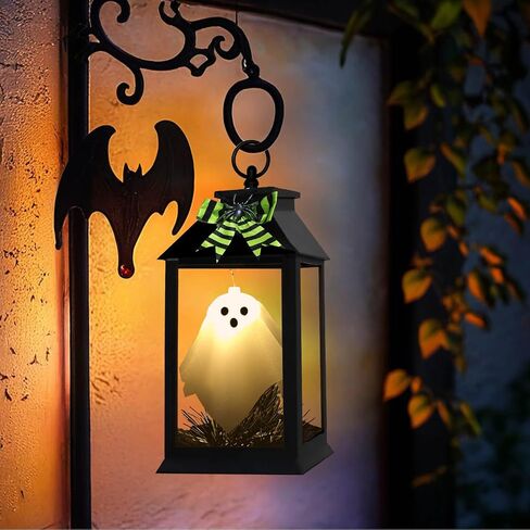 [ Talking & Sound Activated ] Halloween Talking Jack- O- Lantern Pumpkin Decorations with Flickering Flame, Battery Operated Light Up Pumpkins Light Talking Pumpkin for Indoor Outdoor Home Table Party in Saudi Arabia