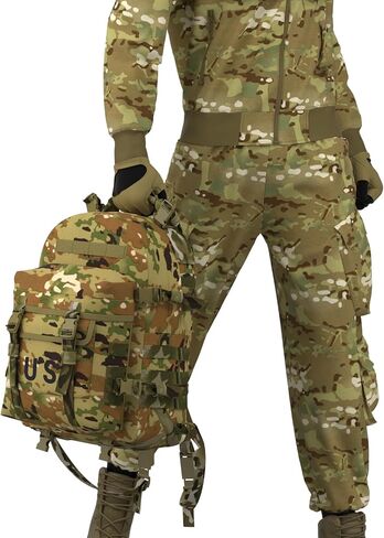 MT Military MOLLE 2 Rifleman 3Day Pack Army Medium Assault Backpack | Tactical Army Medium Rucksack with MOLLE Webbing and Assault Pack Design for Hiking, Outdoor Carry and Modular Gear Storage in Kuwait