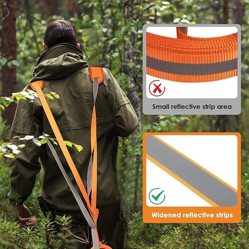 حزمة واحدة من سحب الغزلان مع الحشو، معدات صيد شديدة التحمل مع شرائط عاكسة للضوء، حزام سحب الغزلان المتين، حبل سحب الغزلان الآمن، ملحقات صيد الغزلان لصياد الغزلان، هدايا الصيد للرجال in Kuwait