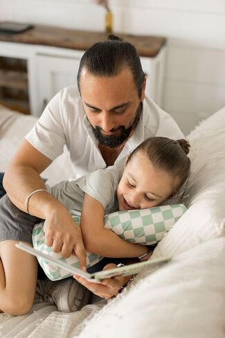 Tiny Twinkle Toddler Pillow with Fitted Pillowcase - Ergonomic Shape with Memory Foam for Comfortable Sleeping - Kids Travel Pillows (Ice Blue) in Kuwait