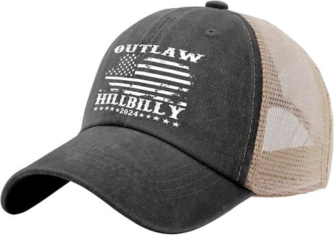 Outlaw Hillbilly 2024 Hat for Men Funny Dad Hats Funny Birthday Gifts for Men in Saudi Arabia