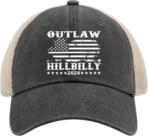 Outlaw Hillbilly 2024 Hat for Men Funny Dad Hats Funny Birthday Gifts for Men in Saudi Arabia