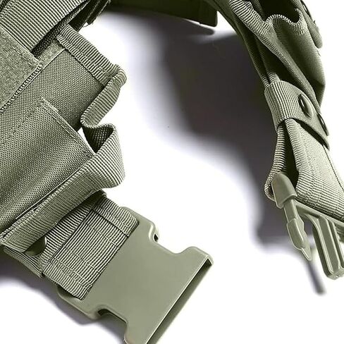10 in 1 Tactical Duty Belt,Security Military Belt with Pouches,Rig Police Molded Pouches Kit Tactical Security Guard Belt in Kuwait