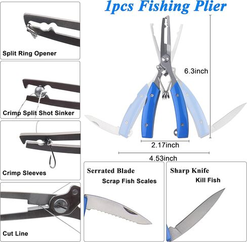 Fishing Lure Making Kit Spinners, 140PCS DIY Spinnerbait Kit Fish Spoon Rig Shaft Spinner Blade Clevis Treble Hooks Fishing Gear in Kuwait