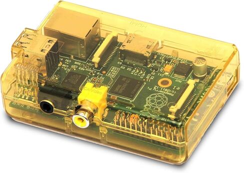 مكونات sb حافظة Raspberry Pi (أصفر) شفافة ومغلقة للطراز B والطراز A in Kuwait