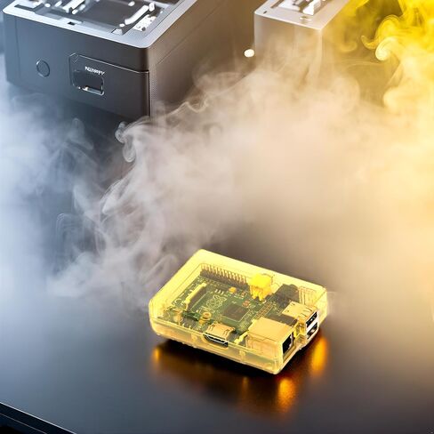 مكونات sb حافظة Raspberry Pi (أصفر) شفافة ومغلقة للطراز B والطراز A in Kuwait