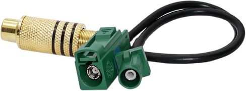 كابل RF ضفيرة فقرا إلى كابل مقسم RCA، RCA أنثى إلى أخضر فقرا E أنثى وذكر سلة RF ضفيرة 6 بوصات لكاميرا الرؤية الخلفية لراديو ما بعد البيع وما إلى ذلك. in Kuwait