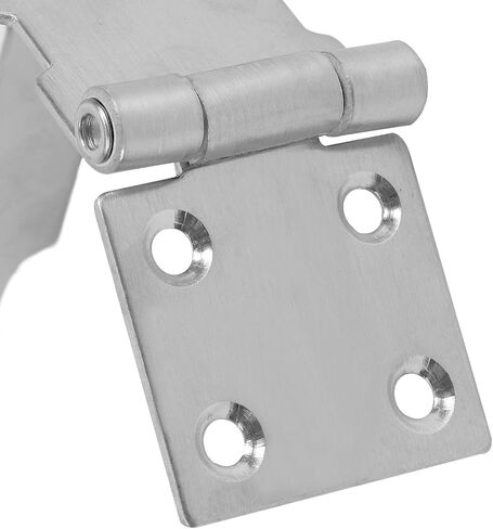 2 PCS 4 Inch 90 Degree Padlock Hasp, KINJOEK Stainless Steel Security Door Clasp Hasp Lock Latch, 2mm Extra Thick Door Gate Bolt Lock with 16 Mounting Screws in Kuwait