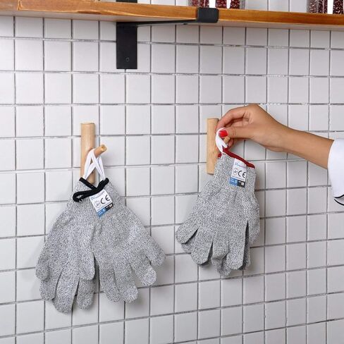 Dowellife Cut Resistant Gloves Food Grade Level 5 Protection, Safety Kitchen Cuts Gloves for Oyster Shucking, Fish Fillet Processing, Mandolin Slicing, Meat Cutting and Wood Carving. (X-Large) in Kuwait