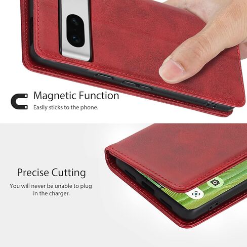 Ｈａｖａｙａ for Google Pixel 7 Case Wallet with Card Holder,for Pixel 7 Phone case for Women,for Google 7 flip Cover with Credit Card Slots - Light Blue and Dark Blue in Kuwait