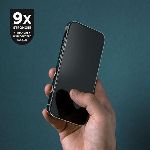 واقي شاشة زجاجي BodyGuardz Pure 3 متوافق مع iPhone 16 Pro - زجاج مقسى متين، تغطية من الحافة إلى الحافة - سهل التركيب - صديق للحافظة - حساسية مثالية للمس in Kuwait