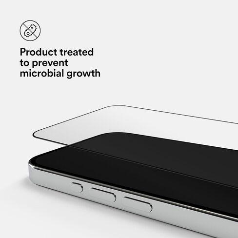 واقي شاشة زجاجي BodyGuardz Pure 3 متوافق مع iPhone 16 Pro - زجاج مقسى متين، تغطية من الحافة إلى الحافة - سهل التركيب - صديق للحافظة - حساسية مثالية للمس in Kuwait