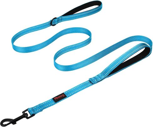 Didog 6 FT Dog Walking Leashes with 2 Padded Handles,Traffic Handle for Extra Control, Fit Small Medium Large Breed Dogs, Blue in Saudi Arabia