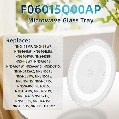 Microwave Glass Turntable 12 Inch Microwave Plate Replacement fit for Whirl-pool Microwave Glass Turntable Tray-Replace AP6892124 W11367904 W10337247 Replacement Microwave Plate in Saudi Arabia