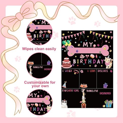 لوازم حفلات أعياد ميلاد القطط، ملابس عيد ميلاد للقطط والقطط، باندانا عيد ميلاد القطط، قبعة عيد ميلاد للقطط مع أرقام، لافتة عيد ميلاد سعيد للقطط، بالونات مواء لتزيين حفلات أعياد ميلاد القطط in Kuwait