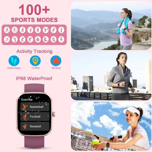 Kuizil Smart Watch, Smartwatch for Men Women (Answer/Make Call), Fitness Tracker with 100+ Sport Modes, IP68 in Saudi Arabia