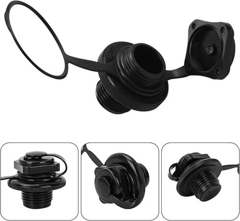 Flylin نفخ قارب الهواء صمام، 4 قطع اتجاه واحد التضخم قارب دوامة سدادات الهواء كاياك استبدال صمام الهواء للمطاط زورق طوف بركة الهواء قارب in Kuwait