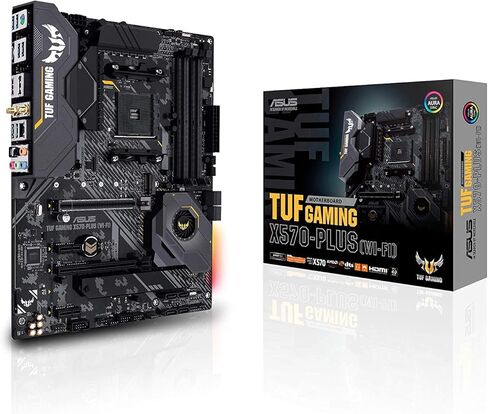 ASUS AM4 TUF Gaming X570-Plus (Wi-Fi) AM4 Zen 3 Ryzen 5000 & 3rd Gen Ryzen ATX Motherboard with PCIe 4.0, Dual M.2, 12+2 with Dr. MOS Power Stage in Saudi Arabia