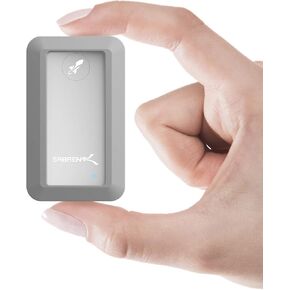 سيبرينت هارد SSD نانو راجد 1 تيرابايت USB 3.2 10 جيجابت/ثانية من الالومنيوم الخارجي المقاوم للماء [IP67] مع واقي ممتص للصدمات باللون الرمادي (SB-1TB-NAWP) من روكيت
