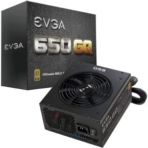 EVGA 210-GQ-0650-V1 650 GQ, 80+ GOLD 650W, Semi Modular, EVGA ECO Mode, 5 Year Warranty, Power Supply, Black in Saudi Arabia