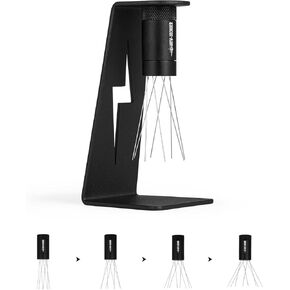 MHW-3BOMBER Espresso Distribution Tool Coffee Stirrer 0.25mm Magnetic Stand Storage (4 Replacement Needle) T6026