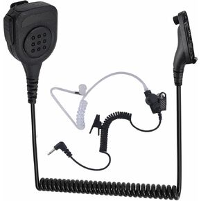 WODASEN Waterproof Radio Speaker Mic Walkie Talkie Microphone Handheld Shoulder Lapel Mic for APX4000 APX6000 APX7000 APX8000 XPR6350 XPR6550 XPR7550 XPR7580 XPR6550e XPR7550e (129, Tan)