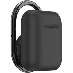 PopSockets PopGrip AirPods Holder + PopChain 2: Swappable Grip and AirPods Holder for Phones and Tablets - Black Gun Metal