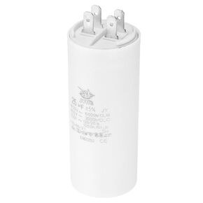 PATIKIL CBB60 40uf Running Capacitor,AC 450V 4 Pins 50/60Hz Double Insert Cylinder Bottom for Air Conditioning,Water Pump,Fan Motor Star 96 x 45mm