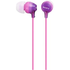 Sony MDREX15LP in-Ear Earbud Headphones, Black, Model Number: MDREX15LP/B (Pack of 2)