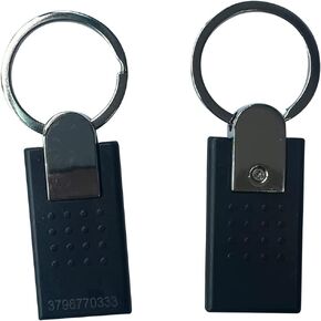 125khz RFID Access Key Fob Black Color Metal (Pack of 5)