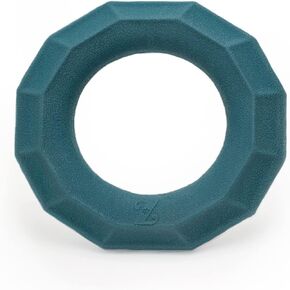ZippyPaws - ZippyTuff+ Teetherz - Durable Chew Toy for Teething Puppies and Strong Chewers - TPR Construction for Fetch & Tug-of-War - Fun & Safe Dog Play - Emerald Ring