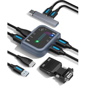 ServerConnect Pro Portable Server Management Tool: Crash Cart Adapter – 1920 x 1200 – Portable Laptop USB 2.0 to KVM Console