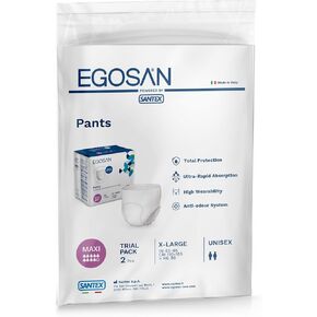 EGOSAN Maxi Incontinence Underwear, Pull Up Style Lightweight Breathable Disposable with Newly Designed Acquisition Layer, Form-Fitting with Maximum Absorbency, Unisex (Large, 14 ct)