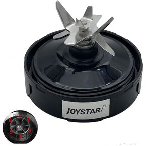 Joystar Replacement Blade with 6 Fins Plastic Gear on Bottom(FEMALE FINS ONLY) with 32oz cup and spout lid for NUTRI NINJA PRO OR Auto-iQ BlenderBL451 30 DOB/BL455 30 DOB/BL456 BRN 30 DOB/BL482 30(3)
