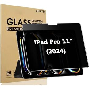 Anti-Spy Tempered Glass Film for iPad Pro 11 inch 2024, Privacy Screen Protector, Anti-Scratch, Anti-Shock for iPad Pro 11 inch M4 2024 5th Generation (Model A2836 A2837 A3006
